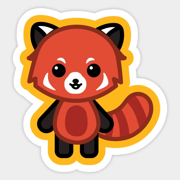 Red Panda Sticker by Creative Wiz